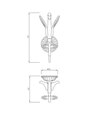 Migliore Luxor Крючок двойной, золото 26123