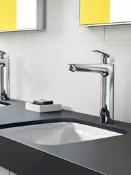 Смеситель Hansgrohe Logis 71090000 для умывальника, высокий фиксированный излив, донный клапан,хром — изображение 15