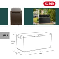 ������ KETER Samoa Rattan Box 270 L (117�45�57), 270�, ��������