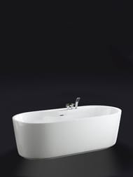 Ванна акриловая BelBagno BB14-K (1780х840х590) свободностоящая, овальная
