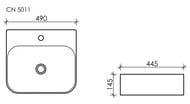 �������� ��������� Ceramicanova Element 490�445�145 �������, ���. ��� ���������, ����� CN5011