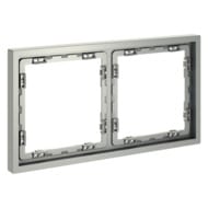 Рамка на 2 поста Voltum S70 VLS100205, серебро