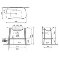 ������� � ��������� Vitra Plural (1000�550) ����� �������/������ 64045