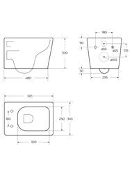 ������ ��������� BelBagno DUE 2.0 (345x510x360) ������������, � ��������, ����� BB7107CHR/SC