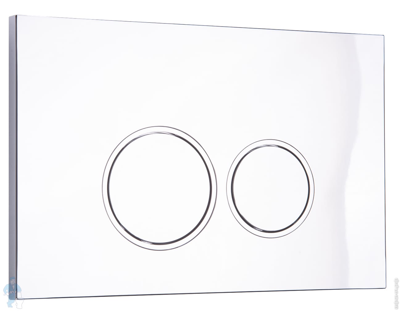 *Клавиша смыва Aquatek Evolution двойной смыв, хром глянцевый R KDI ...