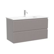 Тумба подвесная SANCOS Snob R 995х390х500, 2 ящика, доводчики, Doha Soft,SNR100/39SM