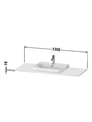 ���������� Duravit Happy D.2 Plus 1300�550�16 1 ����� �� ������, ������ ������� HP031KM8080