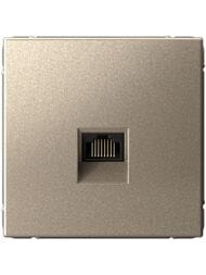 Розетка Systeme Electric ARTGALLERY компьютерная RJ45, кат. 5е, механизм, шампань, GAL000583
