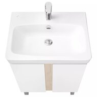 Тумба под раковину AQUATON Кантри 60 1A257401AHB20 567x416x613 напольная, белый глянец/дуб верона