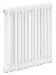 Радиатор Zehnder Charleston 2050 двухтрубчатый 14 секций, нижнее подключение 1/2", белый