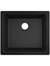 Мойка из гранита Hansgrohe S51 43431170 (500х450) под столешницу, черный графит — миниатюра 1