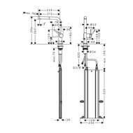 ��������� Hansgrohe Talis M54 ��� ����� 270 �������� �����, 1jet, sBox ������ ���� ���. 72809340