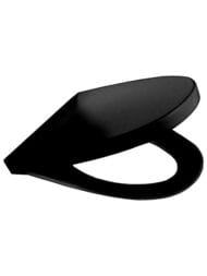 Сиденье Roca Victoria Nord микролифт черное Black Edition ZRU9000103 петли хром