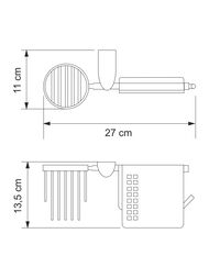 Держатель для туалетной бумаги и освежителя WasserKRAFT Kammel K-8359