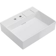 Раковина KERAMA MARAZZI TECNOLOGICA Logica мебельная 600х480х145, с двумя отверстиями, белая гл. LO.wb.60.2