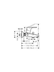 ��������� Hansgrohe Focus 31940 ��� �����, ���������, � ������������� �������, �������������