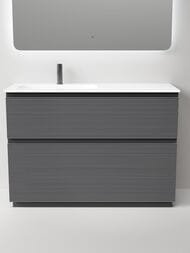 Тумба под раковину Sancos Folk Floor FL120FLGS 1190х445х850 напольная, левая, 2 ящика, Grey soft