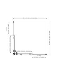 Душевой уголок Aquatek Ария AQ ARI KV 09020GM 900х900х2000 б/под., стекло прозр./проф. сталь оруж — изображение 7