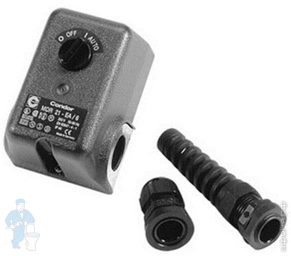 Реле давления GRUNDFOS MDR 21-6 с вращающимся переключателем для вкл ...