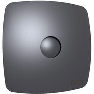 Вентилятор DICITI RIO D100 накладной, 100 м3/ч, 32дБ, обр.клапан, RIO 4C Dark Gray metal