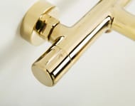 Смеситель для ванны BelBagno UNO-VASM-ORO 130 мм,двухзахватный,фиксированный излив,золото