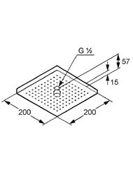 ������� ��� KLUDI A-QA DN15 ���������� 200�200��, ���� 6653005-00