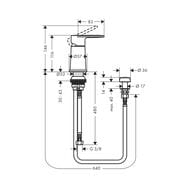 ��������� ��� ���� Hansgrohe Vernis Blend 71214000 �������������, � ������������ ������, ����
