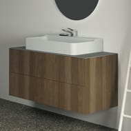 Тумба под раковину Ideal Standard CONCA 1200x505x540 2 ящика внешних, шпон темный орех T3945Y5