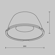 ����� ��� ����� Maytoni Alfa LED (����� ���) LensD43-36 36�, ����������