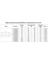 Муфта пресс Franta 15х15мм, нержавеющая сталь SUS 304, V11500000