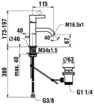 ��������� ��� ����������� Laufen KARTELL � ������ ��������, ���� 3.1133.1.004.101.1