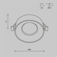 ������������ ���������� Maytoni Pauline (������) DL046-01W, 10��, IP20, �����