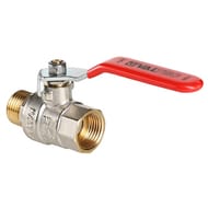 Кран шаровый 3/4"ВН VALTEC BASE красная ручка VT.215.N.05