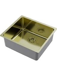 Мойка Omoikiri TADZAVA 49-U/I-LG (490х440х200) врезной/подстольный монтаж, светлое золото 4993263