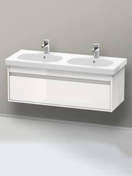 Тумба под умывальник Duravit Ketho 1150х410х455 подвесная, 1 ящик, белый глянец KT666902222 — изображение 2