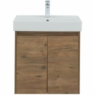 Тумба под раковину Aquanet Nova Lite 60 298849 (576х442х562) подвесная, 2 дверцы, дуб рустикальный
