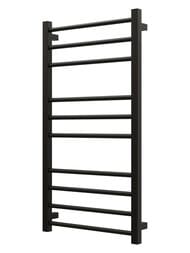 GROTA ECO CLASSIC Полотенцесушитель "Лесенка" электр. 480х900 300Вт нерж.сталь RAL9005 черный мат