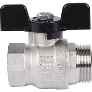 Кран шаровый STOUT 1"ВН, бабочка, стандартнопроходной, SVB-0014-000025