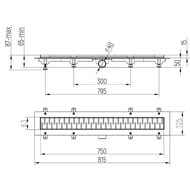 ������� ����� Paini Medium L=750 �� D40, ���� ������, CH750M