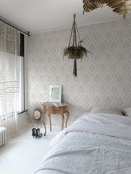 Обои виниловые на флизелине Grandeco Maison MN 3206 (0,53х10,05) дамаск, серые (рул.)