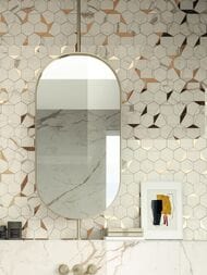 Мозаика Atlas Concorde Marvel Shine Calacatta Prestigio Gold Hex Shiny (251х290) A4WU (кв.м.)