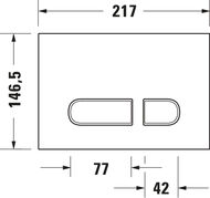 ������� ����� Duravit A1 217�146,5 ��� �������� �������, �������, ����� WD5001011000