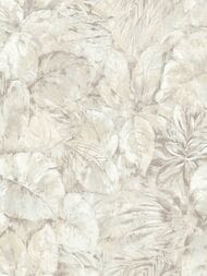 Обои виниловые на флизелине Grandeco Flora (1,06х10,05) листья, бежевые R118102 (рул.)