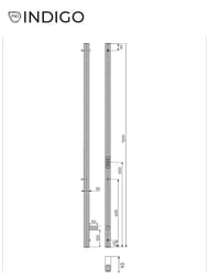 Полотенцесушитель Indigo Style Pro 1200х30 таймер, унив.подкл, черный муар, LSPRE120-3BRRt