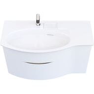 Тумба под раковину KERAMA MARAZZI RIVA подвесная с ящиками 979х445х559, белая матовая RV.100Lh\WHT.M