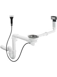 Hansgrohe D16-11 Слив-перелив с автомат. управлением для гранитной мойки с 1ой чашей 43937000 — миниатюра 1