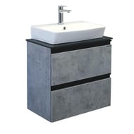 Тумба COMFORTY Эдинбург-60-2 (600х700х400) подвесная, столеш,. раковина, бетон светлый 00-00005700