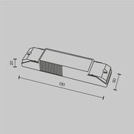 �������� ������� Maytoni Lighting control PSL-DL40-3CCT-150-300mA DALI CCT(DT8) 5-12W IP20, �����