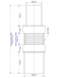 ����� ������������� McAlpine ���������� L 172-221��, d 50��, ����/����� d 40/50, MFLEX-40-50P