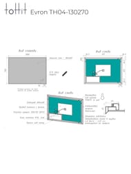 Зеркало настенное toHit Evron 70/100 700x1000x30 универс,Led подсв,подогрев, бесконт дат TH04-130270